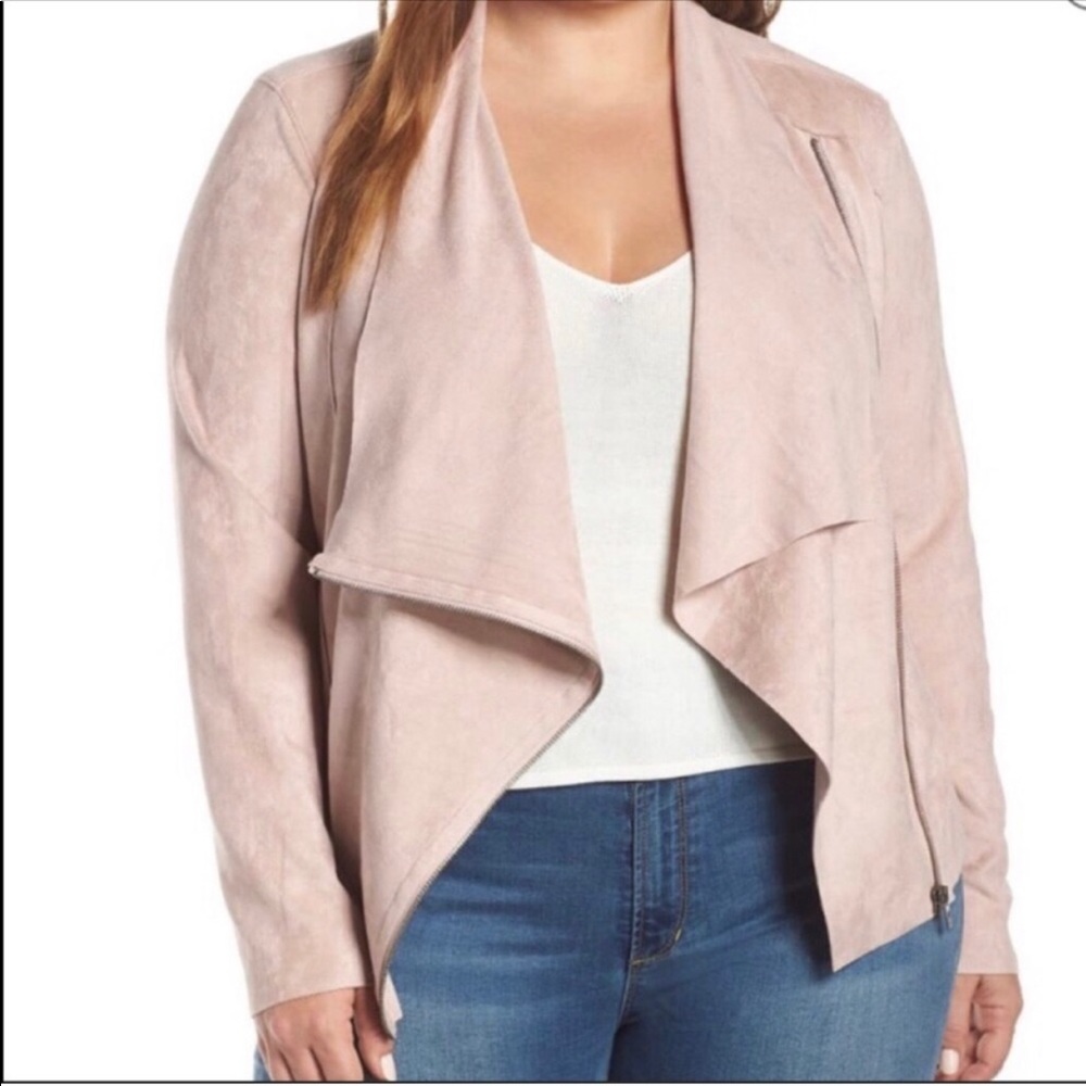 BLANKNYC Denim
Faux Suede Drape Front Jacket